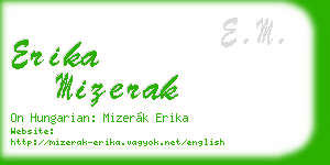 erika mizerak business card